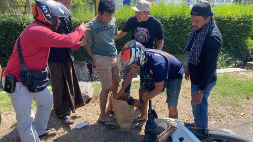 Ketua Cabang Pergerakan Mahasiswa Islam (PMII) Lombok Timur, Zul Harman Prayana ditangkap karena menjadi pengedar sabu, Selasa (9/6/2024).