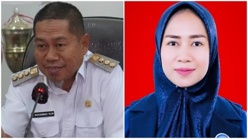 Kolase Mohammad Rum dan Mutmainnah, bakal paslon wali kota dan wakil walikota di Pilwakot Bima 2024. (istimewa)