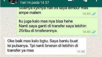 Penipu kena tipu pulsa. Foto: 1cak