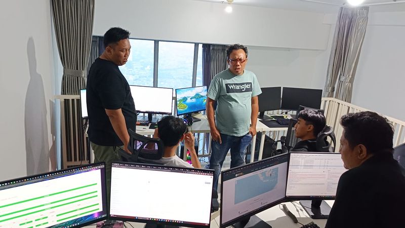 Markas judi online yang digerebek polisi di Jakbar (dok. Istimewa)