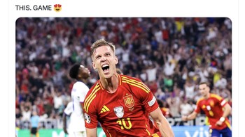 Spanyol menang setelah sempat ketinggalan dari Prancis. Foto: Twitter