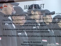 Momen Pengukuhan 29 Atlet Indonesia Jelang Olimpiade Paris 2024
