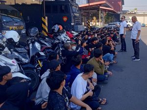 Polisi Amankan 73 Pesilat Penggembira Saat Pengesahan Warga PSHT Mojokerto