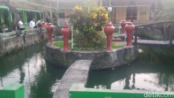 Penampakan kolam yang menewaskan Ketua OSIS SMAN 1 Cawas, Klaten, FN (18), saat ulang tahun, pada Senin (8/8/2024).