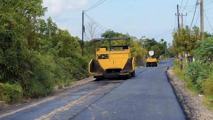 Perbaikan jalan di Pekanbaru (Foto: Dok Dinas PUPR Pekanbaru)