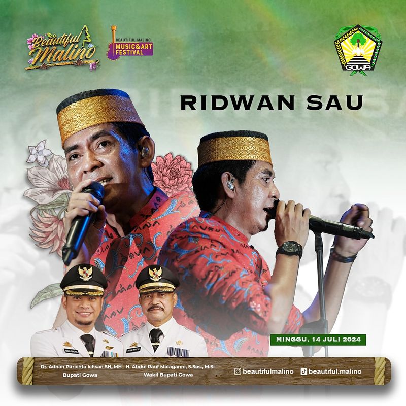 Ridwan Sau dalam event Beautiful Malino,Gowa, Sulsel.