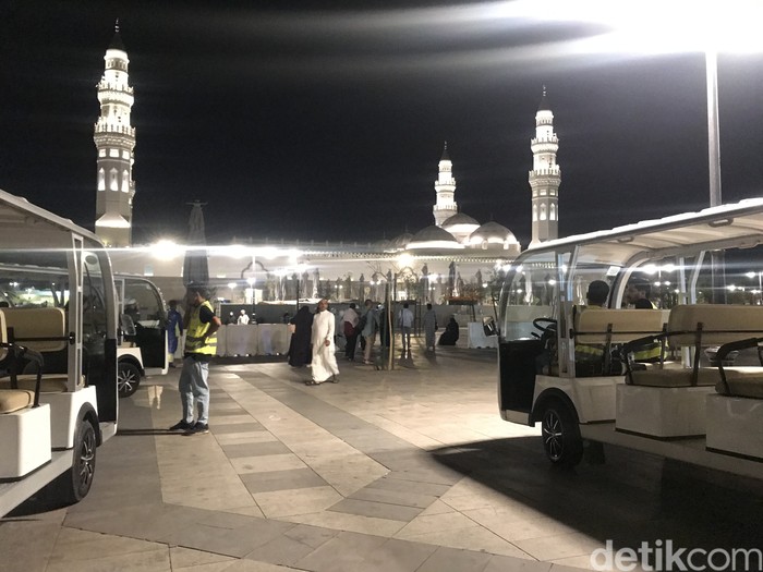 Suasa pedestrian Quba di Madinah, Selasa (9/7/2024).