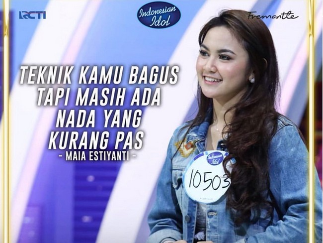 Di 2019, Mahalini mengikuti ajang Indonesian Idol. Inilah penampilannya saat penjurian. Foto: dok. Instagram @mahaliniraharja