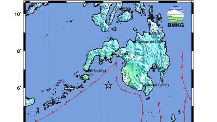 Gempa Bumi Terkini M 7,0 Guncang Tanuna Sulut!
