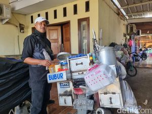 Enaknya Pedagang Bubur Tambun! Berangkat Subuh, Pulang Bisa Mancing
