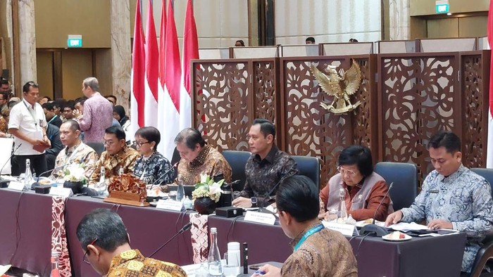 Kementerian Koordinator (Kemenko) Bidang Perekonomian Rapat Kerja Nasional Kebijakan Satu Peta atau One Map Policy Summit 2024.