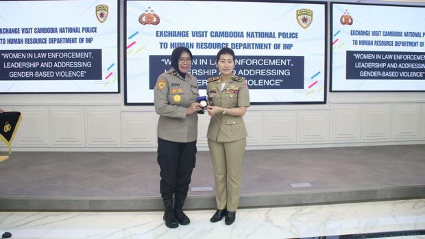 Kepolisian Kamboja studi banding ke Polri, Rabu (10/7/2024).