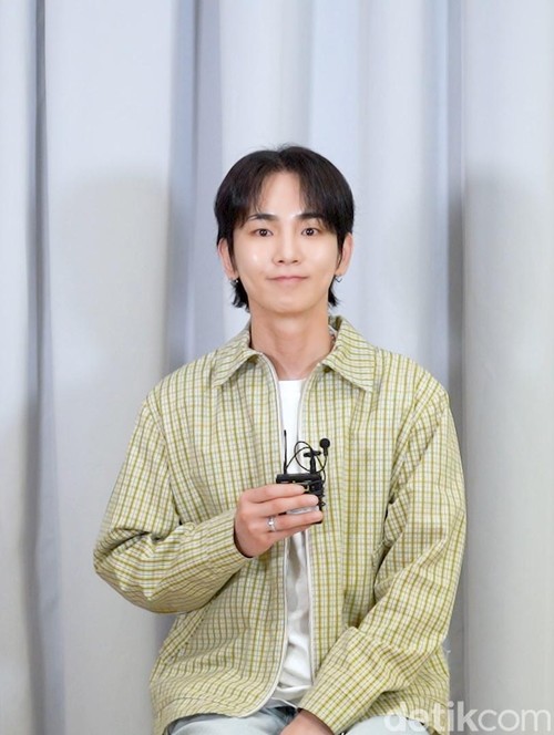 Key SHINee saat wawnacara eksklusif dengan detikpop.