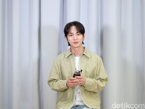 Key SHINee saat wawnacara eksklusif dengan detikpop.