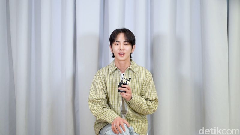 Key SHINee saat wawnacara eksklusif dengan detikpop.