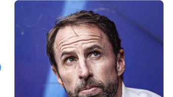 Walau banyak yang mencibir, prestasi Southgate layak diapresiasi. Foto: Twitter