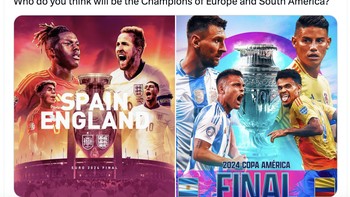 Jangan lupa, final Copa America juga akan berlangsung antara Argentina vs Kolombia. Foto: Twitter