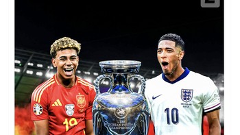 Sudah dipastikan Inggris vs Spanyol di final Euro 2024. Foto: Twitter