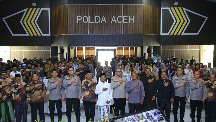 Ops NCS Polri melaksanakan audiensi dengan FKUB Kota Banda Aceh dan Kabupaten Aceh Besar untuk menjaga suasana damai menjelang Pilkada serentak 2024.(dok istimewa).