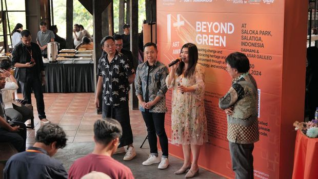 Pameran seni Beyond Green digelar di Saloka Park, Salatiga, Jawa Tengah.