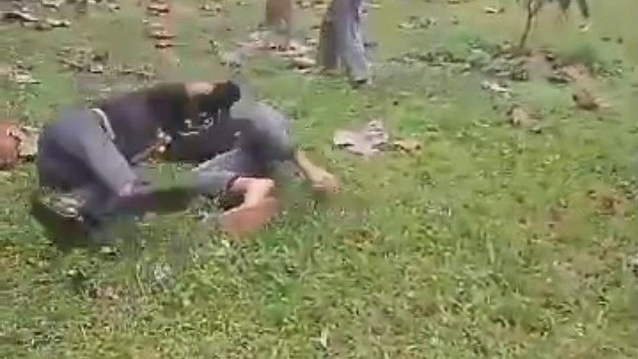 Potongan video viral perkelahian 2 gadis di Sumedang.