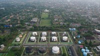 Beginilah potret udara suasana Pusat Pengumpul Produksi (PPP) Prabumulih yang ada di Sumatera Selatan dan menjadi yang terbesar.