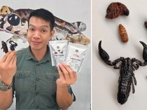 Pria Singapura Ini sudah 9 Tahun Ngemil Kecoak dan Kalajengking