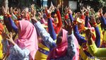 Semangat Para Emak-emak Ikut Senam Kreasi Kicir-kicir