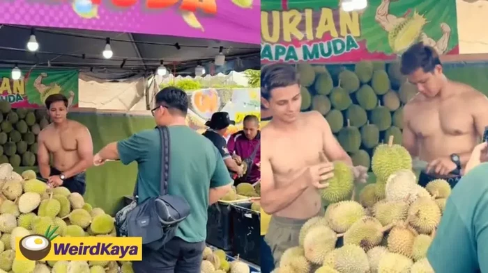 Aksi Penjual Durian Tampan dan Kekar di Malaysia yang Viral