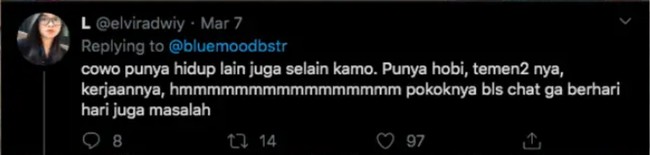 Pacaran bukan berarti waktu doi cuma buat kamu saja. Inget, doi juga masih punya kehidupan lain. Sama-sama hargai ya.. Foto: X