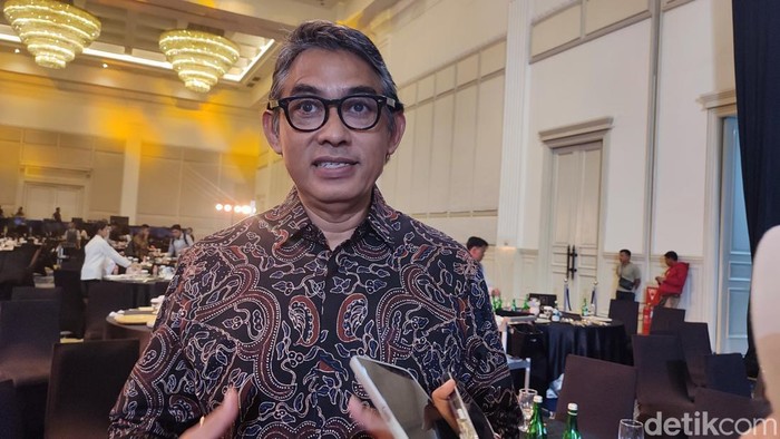 Cucu Jenderal Hoegeng Iman Santoso, Krisnadi Ramajaya Hoegeng, mengapresiasi penganugerahan Hoegeng Awards 2024 menjadi wadah bagi insan Polri (Anggi/detikcom)