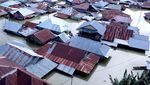 Foto Udara Luapan Danau Limboto yang Rendam Ratusan Rumah Warga