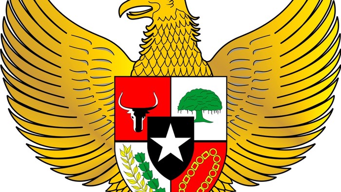 Gambar lambang Garuda Pancasila.