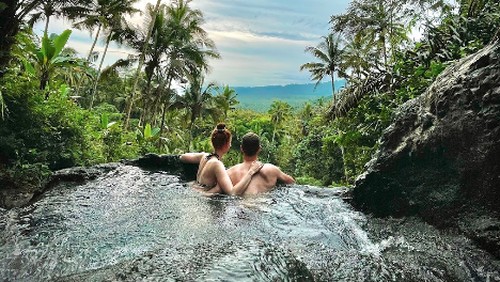 Gembleng Waterfall di Karangasem Bali. (Tangkapan layar Google Earth/F. Bader)