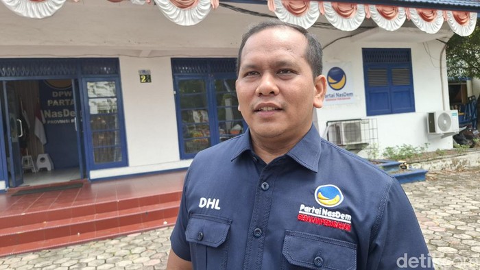 Ketua Bappilu NasDem Riau, Dedi Hariyanto Lubis. (Raja Adil Siregar/detikSumut)