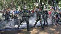 Kegiatan ini bertujuan untuk meningkatkan kemampuan fisik prajurit yang profesional dalam menghadapi tantangan.  