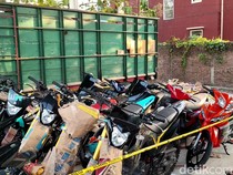 Penampakan 17 Motor Bodong Diangkut Truk yang Diamankan Polisi Pati