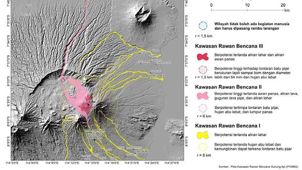 Peningkatan status Gunung Ijen jadi Level II (Waspada).