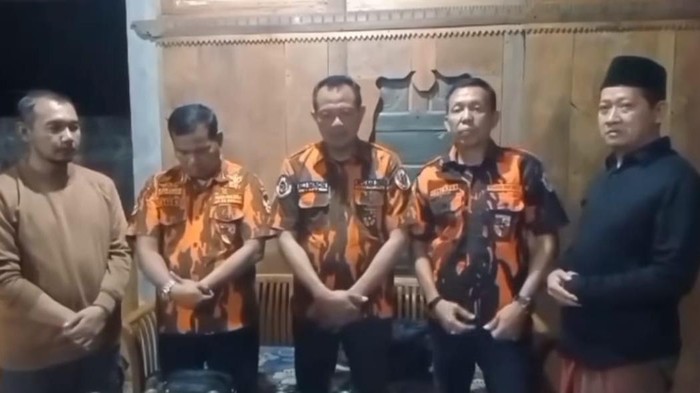 Permintaan maaf anggota Pemuda Pancasila.