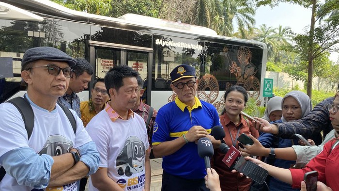 Plt Kepala Badan Pengelola Transportasi Jabodetabek (BPTJ), Tatan Rustandi (Devi/detikcom)