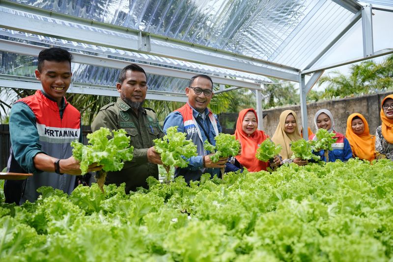 PLTS untuk Komunitas Hidroponik Sehati Kota Dumai