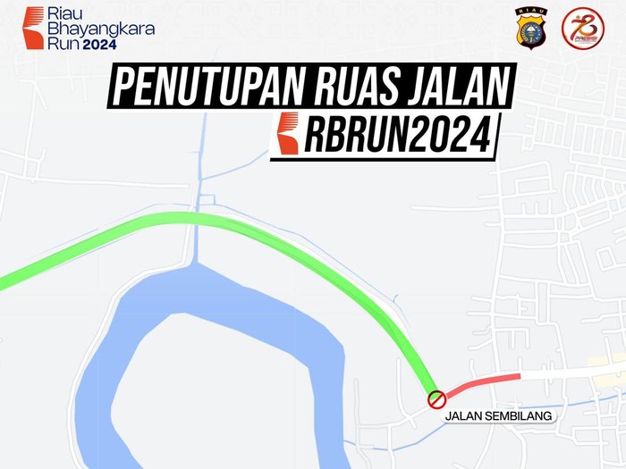 Rekayasa lalu lintas saat Riau Bhayangkara Run