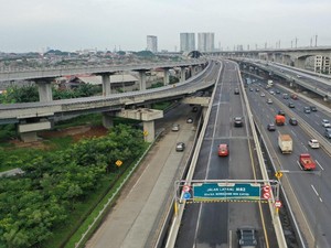 Lalin Padat di H+1 Lebaran, Buka Tutup Layang MBZ  Diterapkan