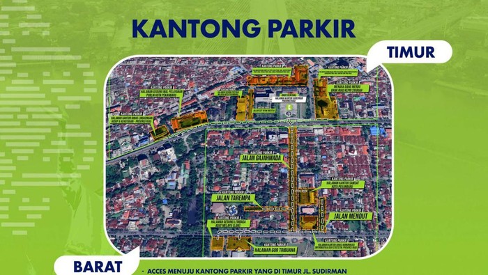 20 kantong parkir resmi sudah disiapkan panitia pada even Riau Bhayangkara Run besok. (dok. Istimewa)