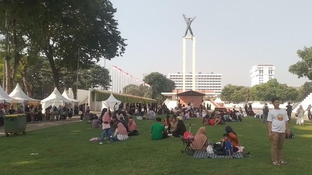 Menghabiskan akhir pekan di Lapangan Banteng, Jakarta Pusat