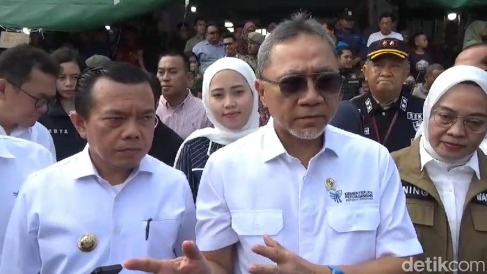 Mendag Zulkifli Hasan di Pasar Talang Banjar Jambi