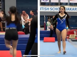 10 Pesona Mikhayla Anak Nia Ramadhani saat Ikut Lomba Gymnastic, Bikin Salfok