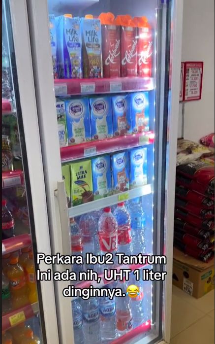 Minimarket Ini Taruh Susu UHT 1 Liter di Kulkas Usai Insiden Ibu-ibu Ngamuk