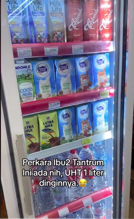 Minimarket Ini Taruh Susu UHT 1 Liter di Kulkas Usai Insiden Ibu-ibu Ngamuk