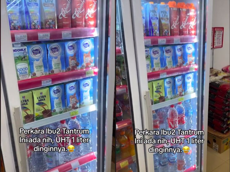 Minimarket Ini Taruh Susu UHT 1 Liter di Kulkas Usai Insiden Ibu-ibu Ngamuk
